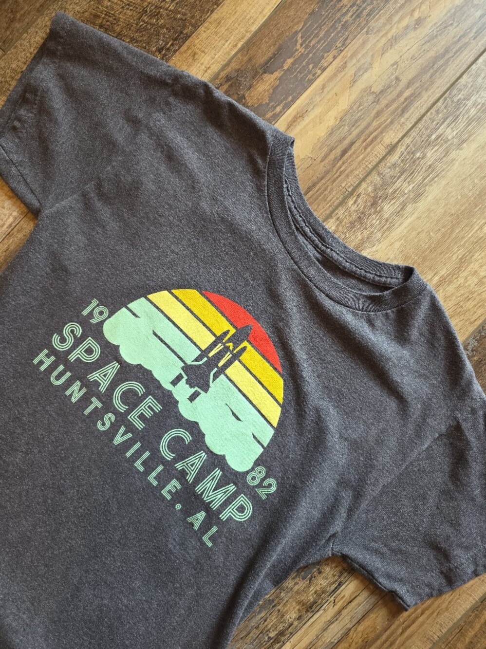 Space Camp - 1982 Retro Space Shuttle T-Shirt - Women's Medium - Heather Grey